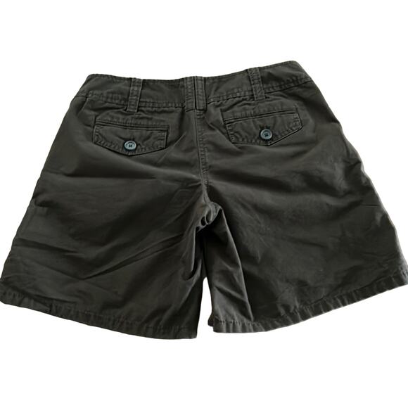 Ann Taylor Loft Size 0 Brown Casual Shorts Convertible Length Pleated Twill - Picture 4 of 9